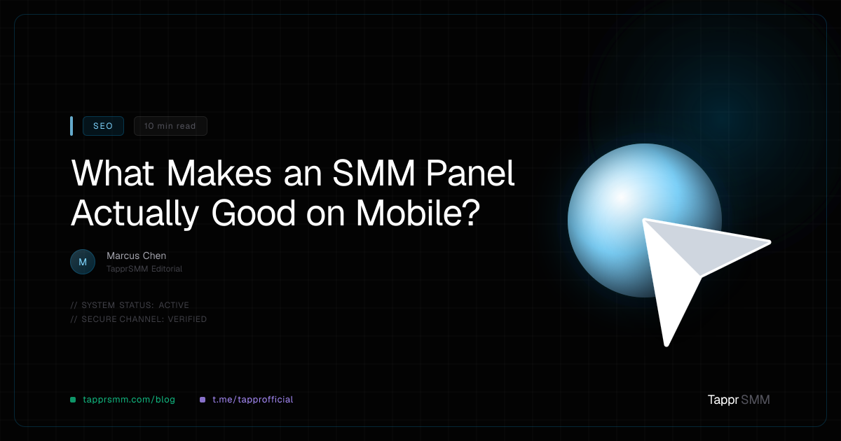 What Makes an SMM Panel Actually Good on Mobile?