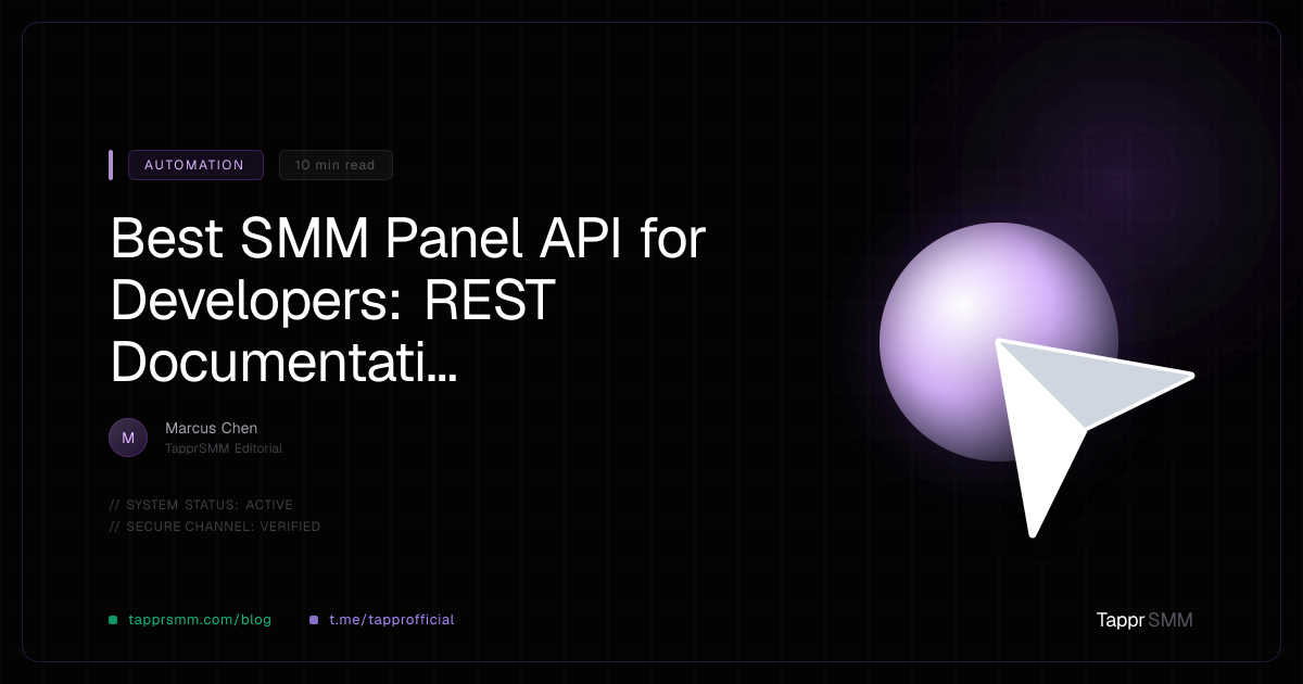 Best SMM Panel API for Developers: REST Documentation Compared