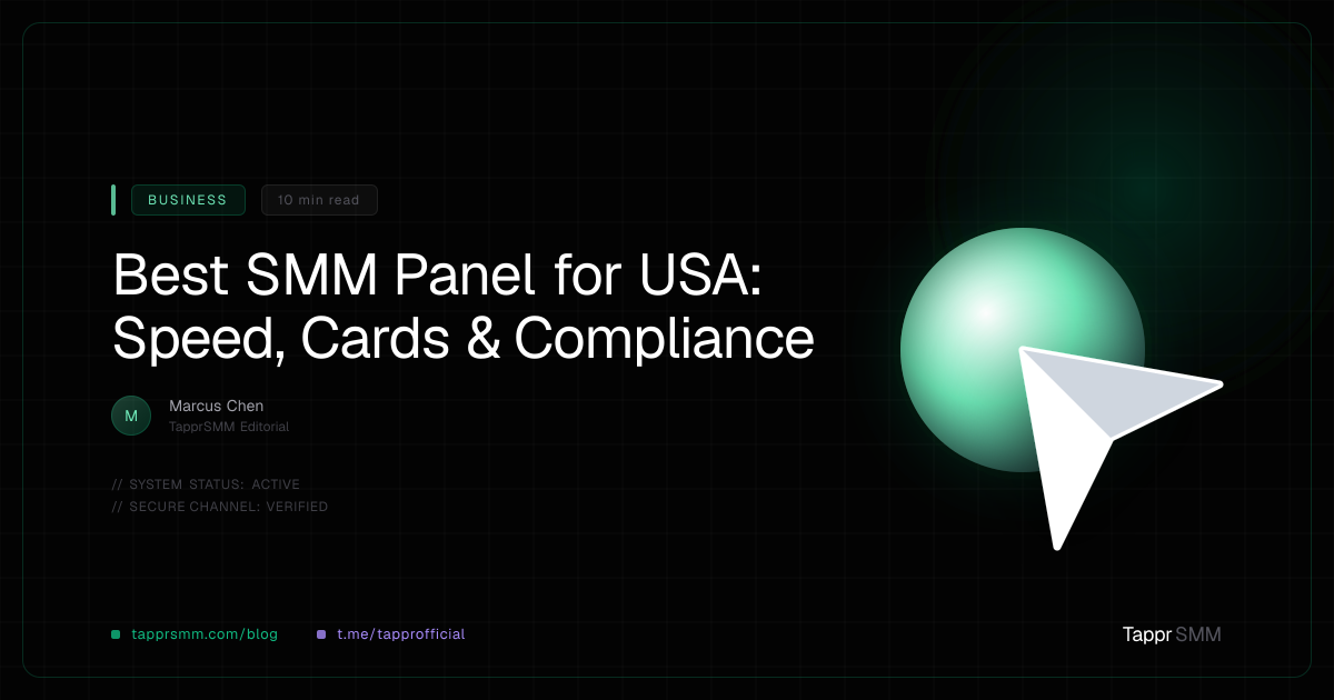 Best SMM Panel for USA: Speed, Cards & Compliance